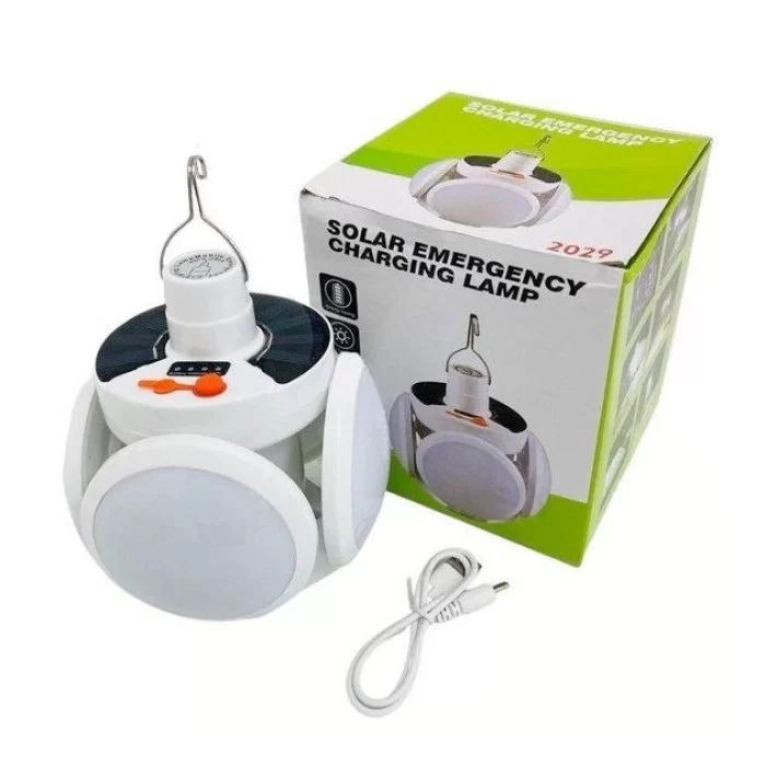 Фонарь кемпинговый аккумуляторный Solar Emergency Charging Lamp 2029 White